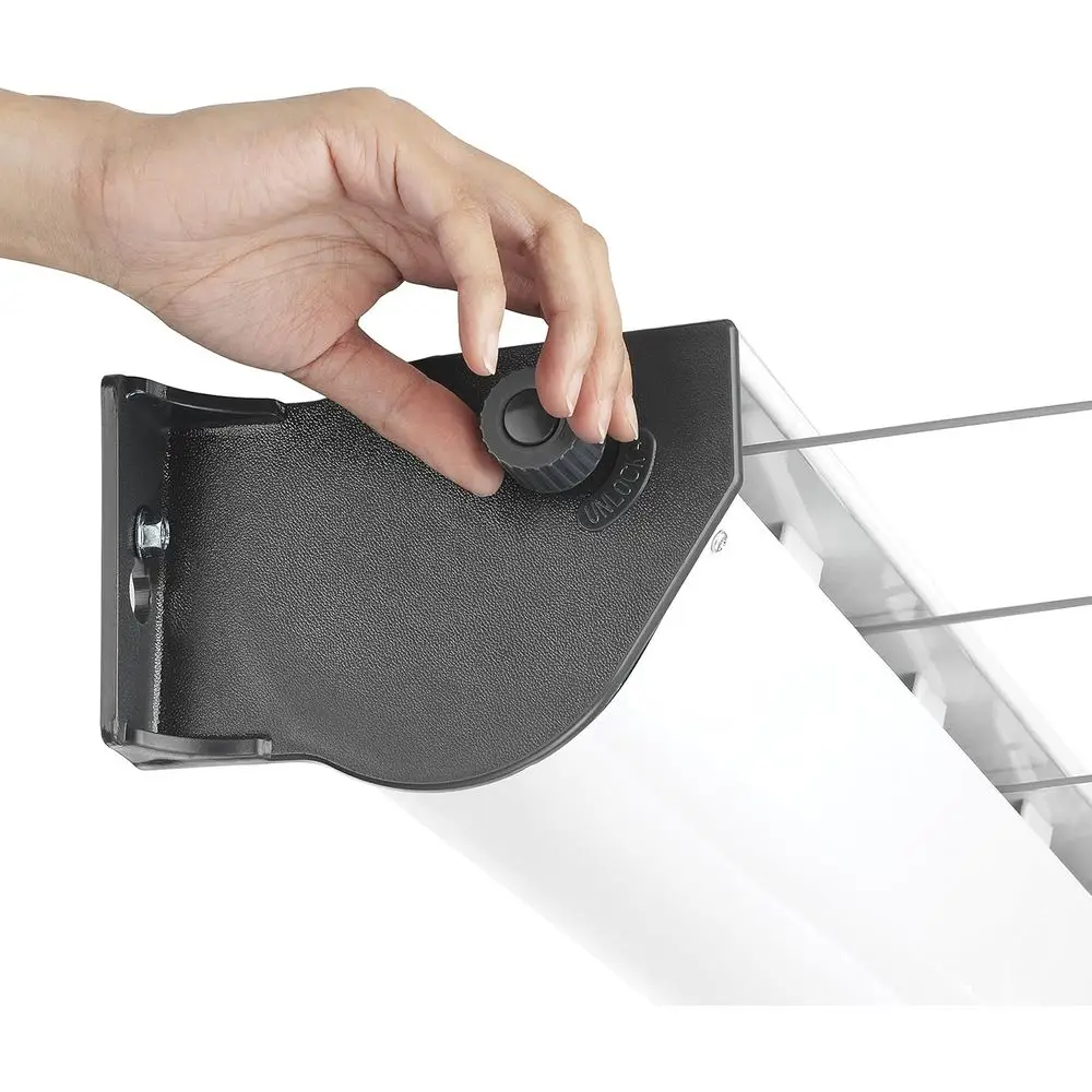 Rack de secagem de roupas retrátil compacto de 5 linhas