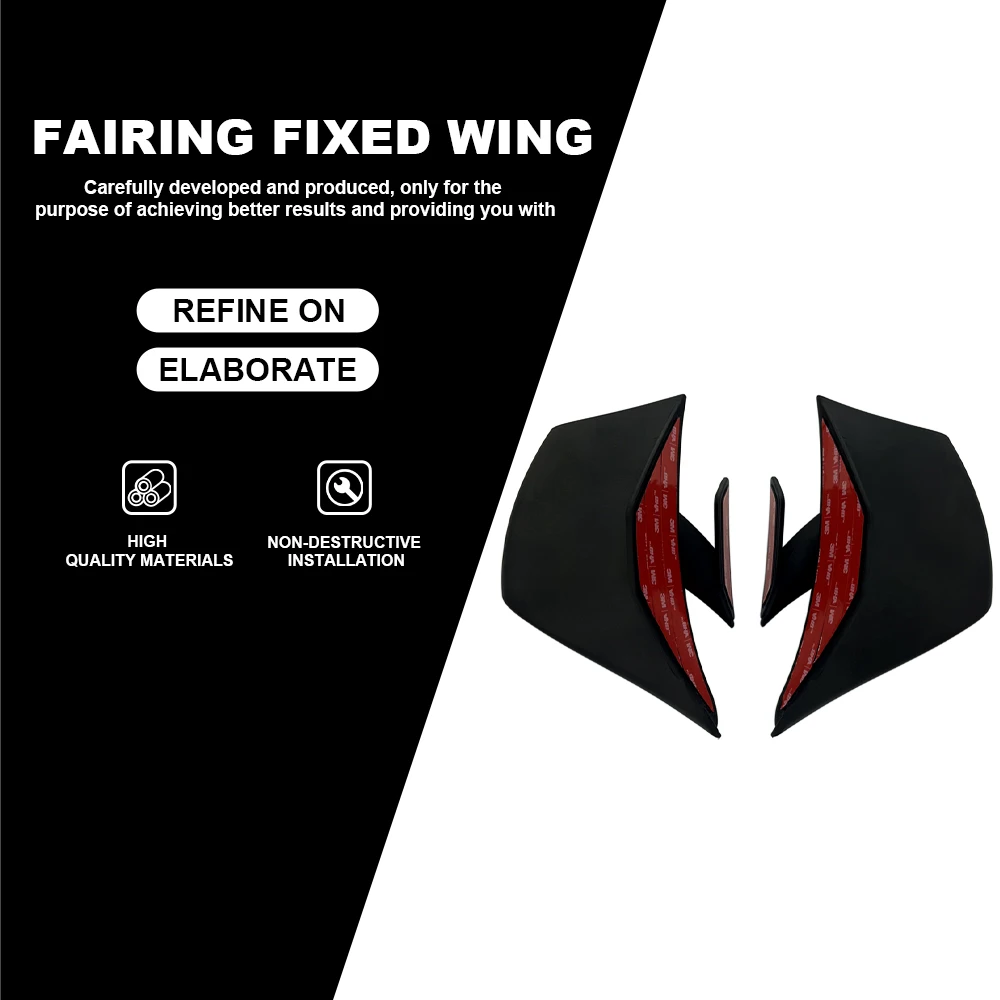 For SUZUKI GSX-R1000 GSX-R1000R 2017-2023 Motorcycle Rear Wing parts Aerodynamic Fixed Winglet Fairing Cowl Fixed Wing