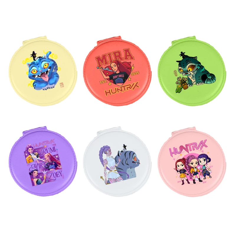 

KPop Demon Hunter Makeup Mirror Portable Cartoon Anime Pattern Makeup Mirror Outdoor Travel Makeup Mirror Friend Birthday Gift