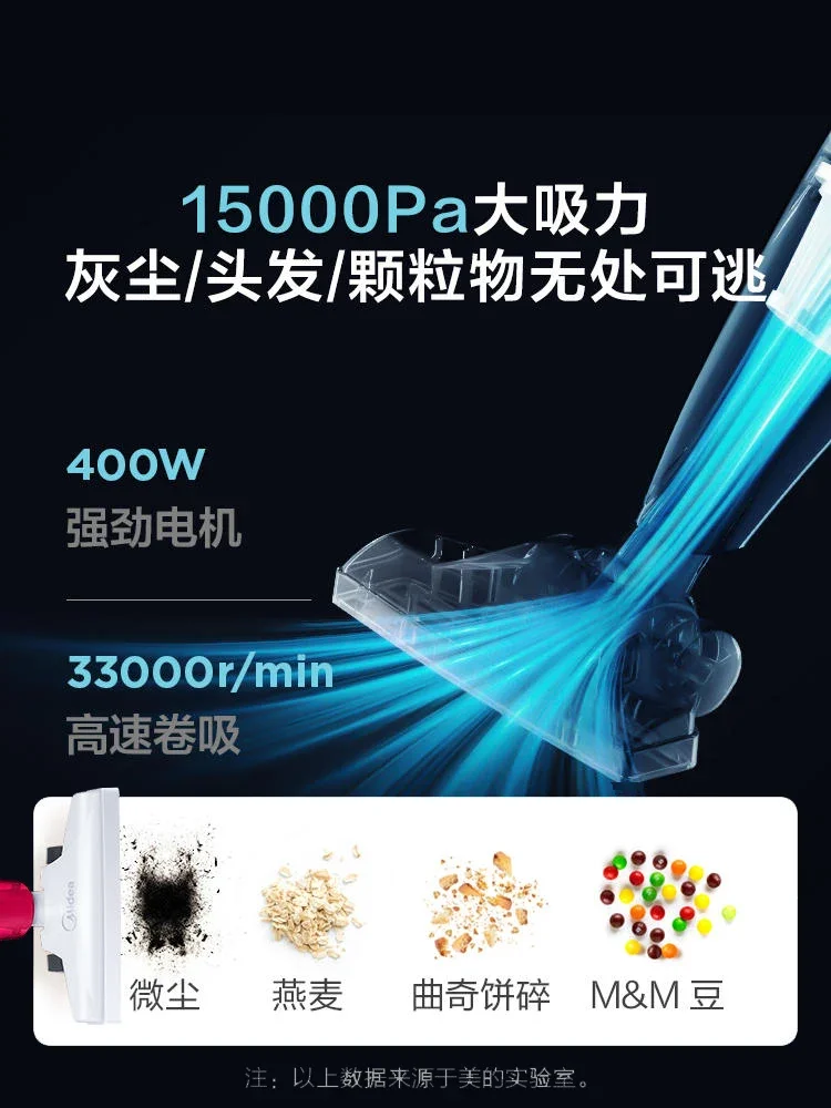 220V Midea Handheld Vacuum Cleaner Small Size Multifunctional High Suction Powerful for Home