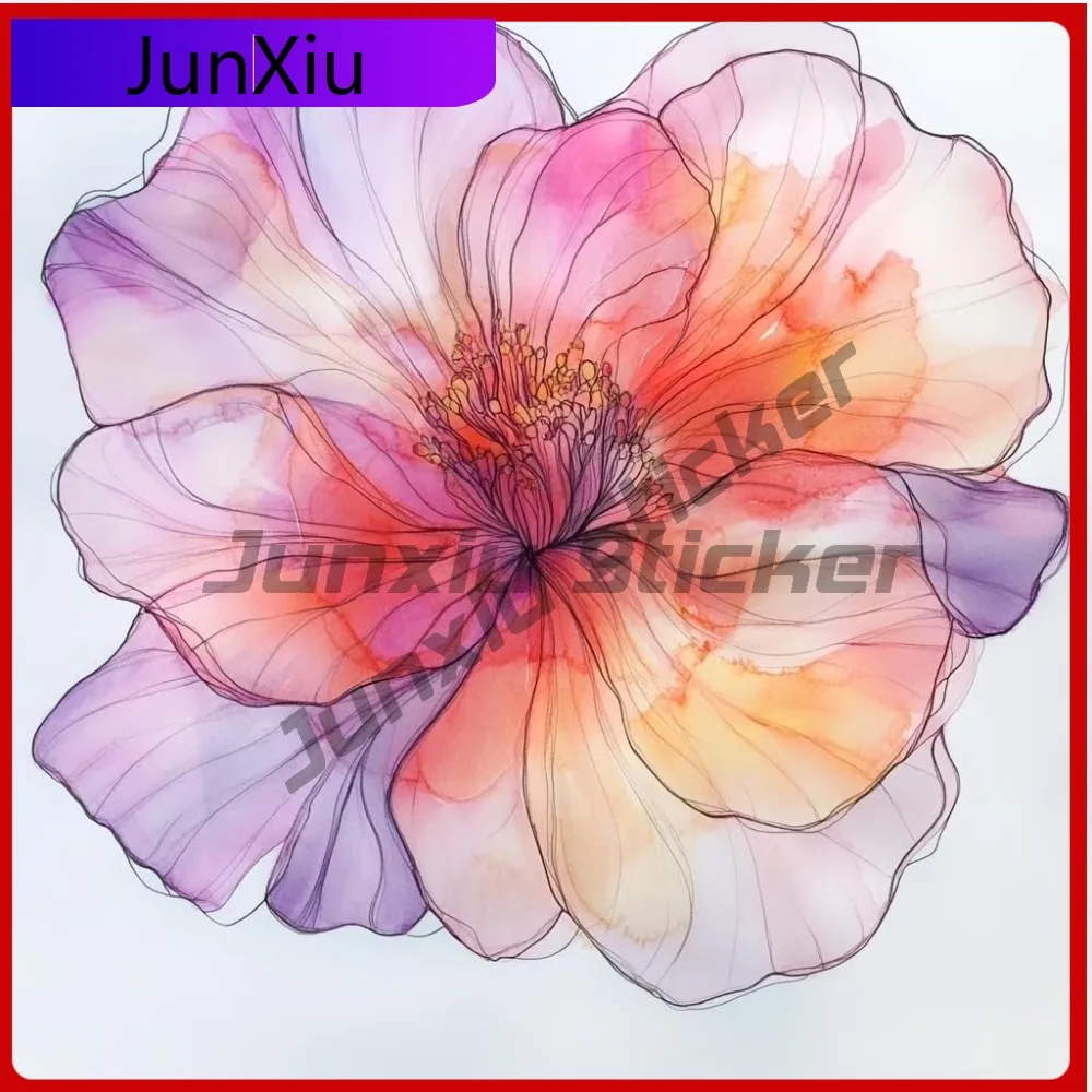 

Holographic Pink Flower Stickers. Cool Car Laptop Window Bumper Waterproof Vinyl Decal Accessory Cute Cool Funny Funny Cool