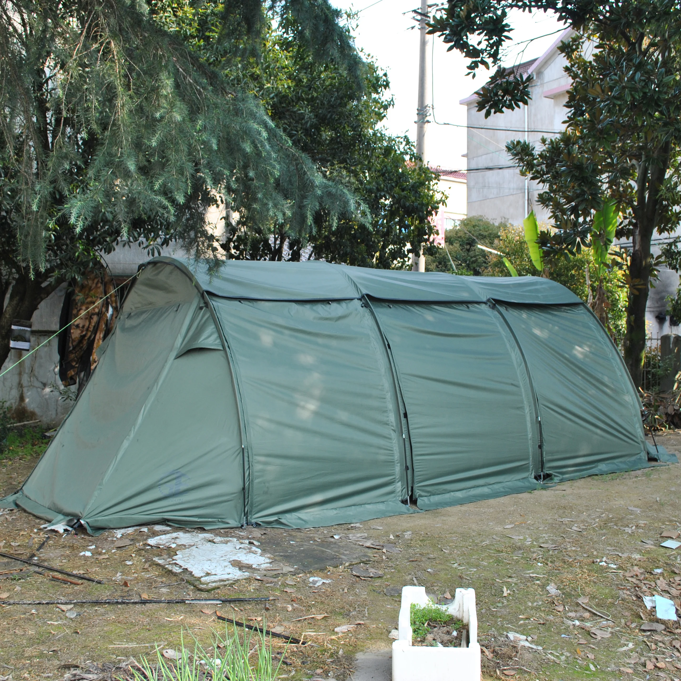 Hot sale 8-10 people dome tunnel tent, with 1 indoor tent, with 2 halls 2