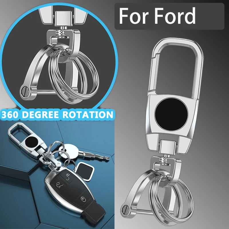 

Personalized Durable Keychain Men Key Chain Key Ring Waist Hanged Key Holder For Ford Focus mk2 3 Mustang Ranger Fusion mk4 Kuga