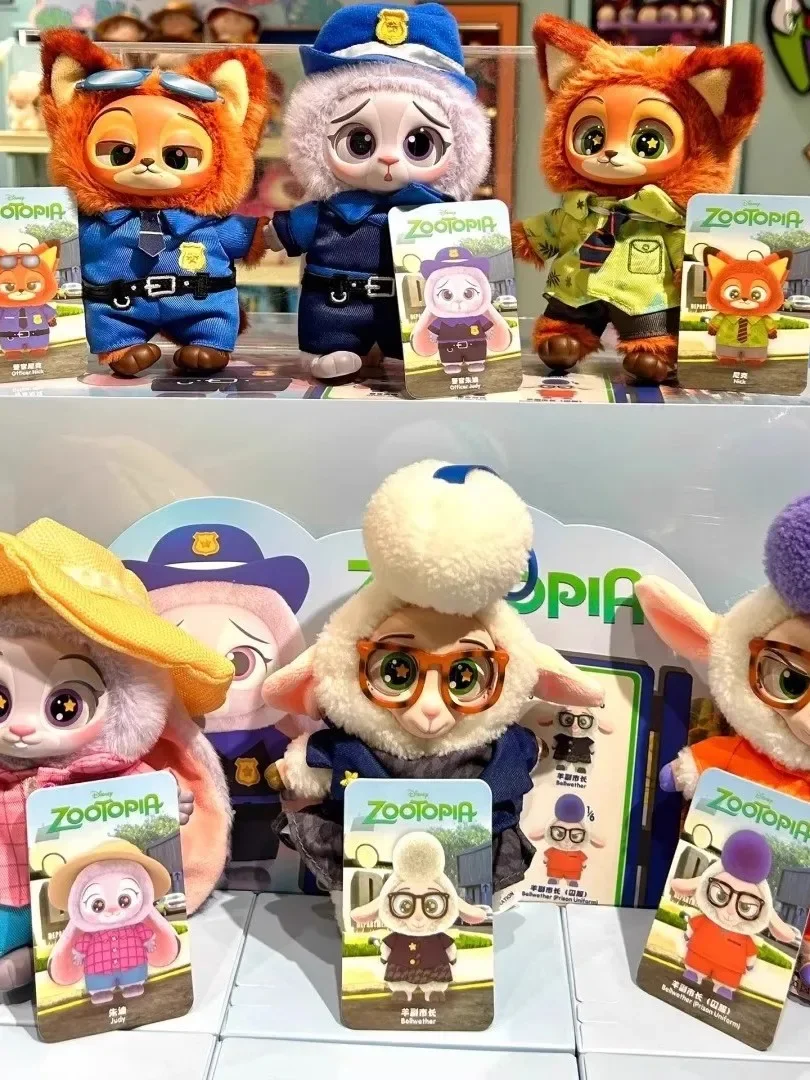 En Stock, caja ciega MINISO Judy Nick, caja ciega esmaltada, la serie FILM REVO de JUDY HOPP, figura de acción, modelo coleccionable