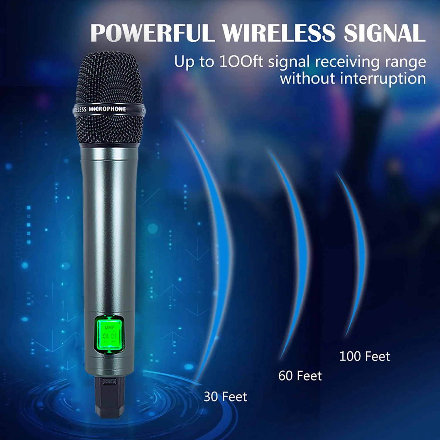 GAW-014A Wireless Dynamic Microphone Outdoor Home Singing Sound Card Live Broadcast Equipment Audio Professional Karaoke