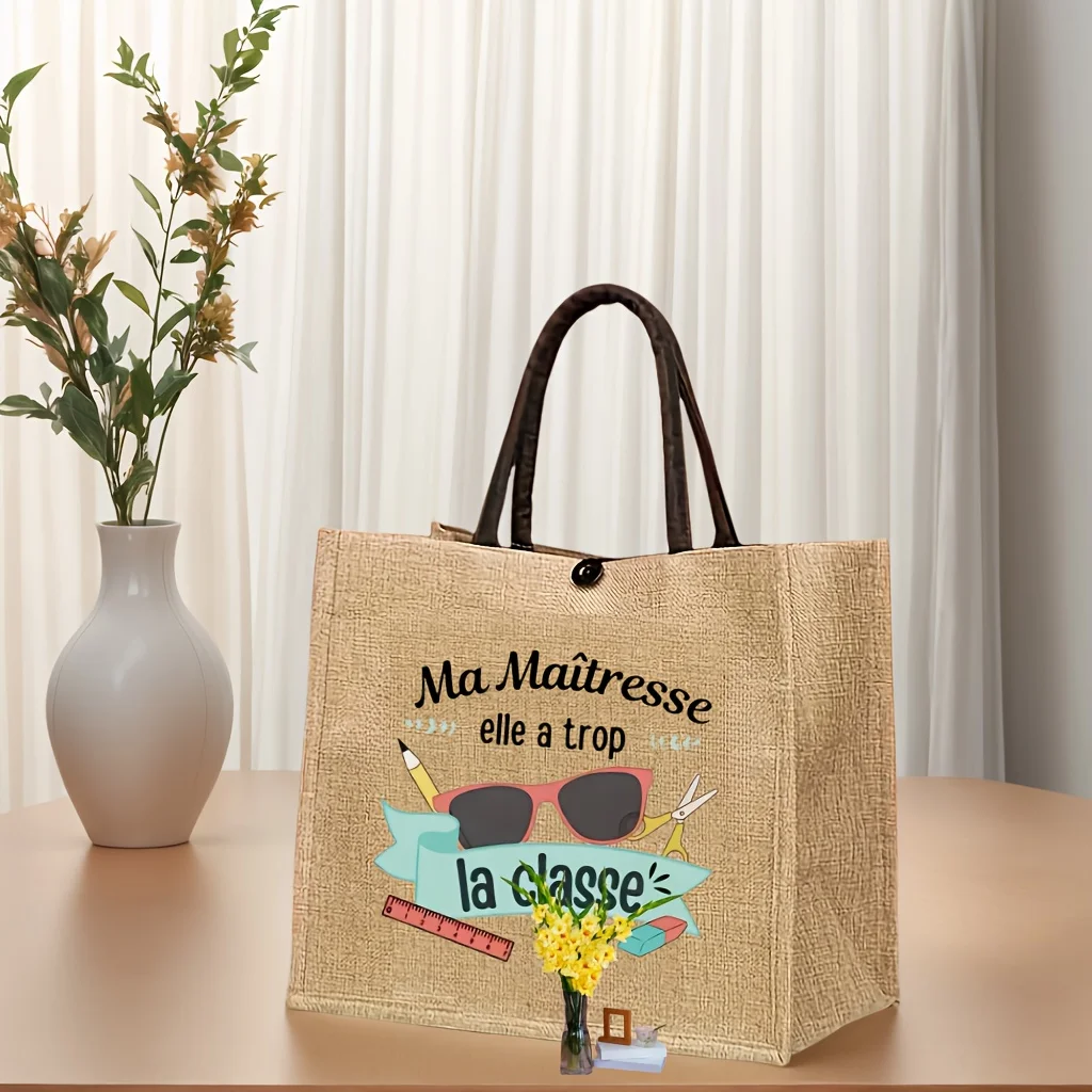 Teacher Theme Maitresse Maitre on Vacation Do Not Disturb Pattern Handbag Shoulder Bag Travel Daily Commute Women's Shopping