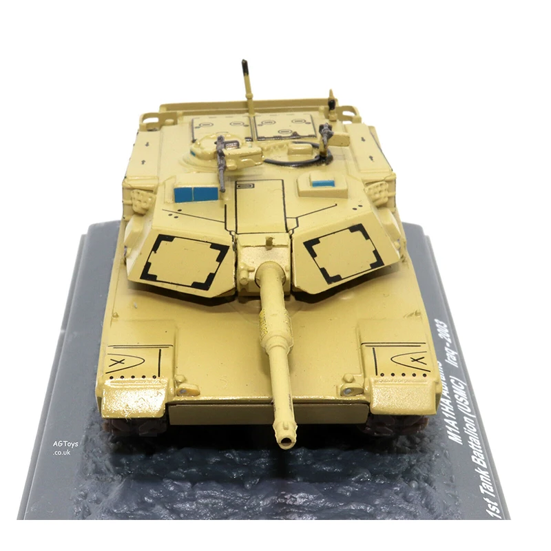 Diecast Original 1:72 Scale Tracked Tank M1A1HA Abrams 1st Usmc Tank Battalion 2003 Simulation Alloy Tank Model Collectible Gift