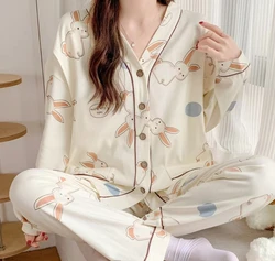 Maternity Pajamas Homewear Suit Nursing Pajamas Moon Clothes Spring and Autumn Cotton Monthly Clothing Summer Nursing Clothes