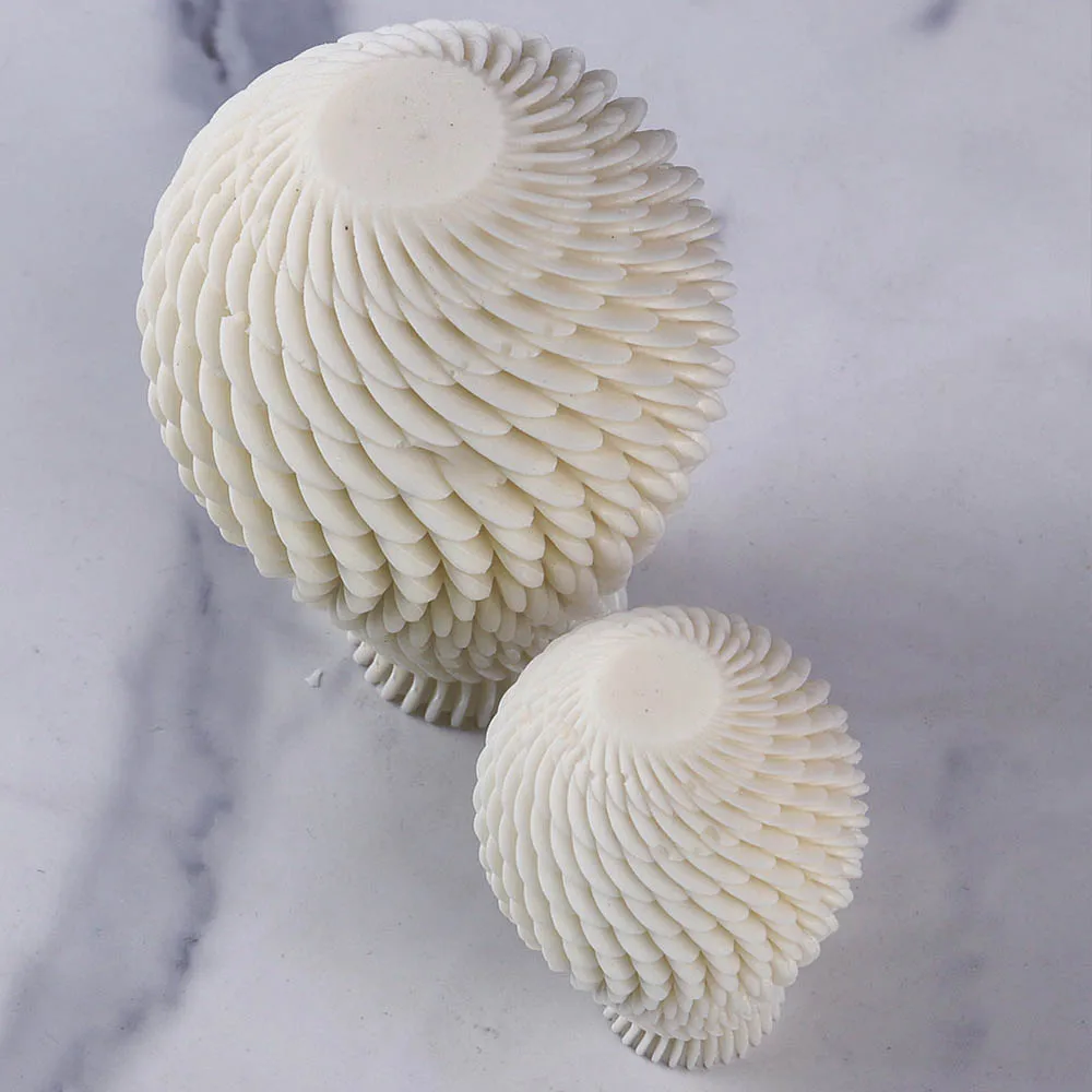 3D Geometry Ball Candle Silicone Mold New Design Irregular Spherical Column Resin Soap Plaster Mould Cake Chocolate Molds Gifts