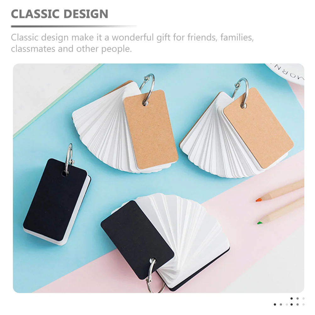 4/8Pcs Blank Words Flashcards Simple Style Memo Cards Students English Words Memory Cards Office Students Home Memory Notepads