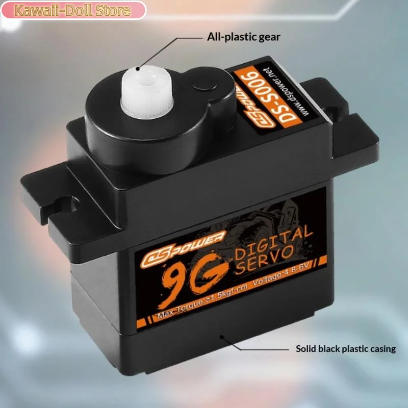 1 Juego de RC avión de ala fija Robot coche barco conducto avión pequeño servomotor 9g engranaje de plástico Servo Digital