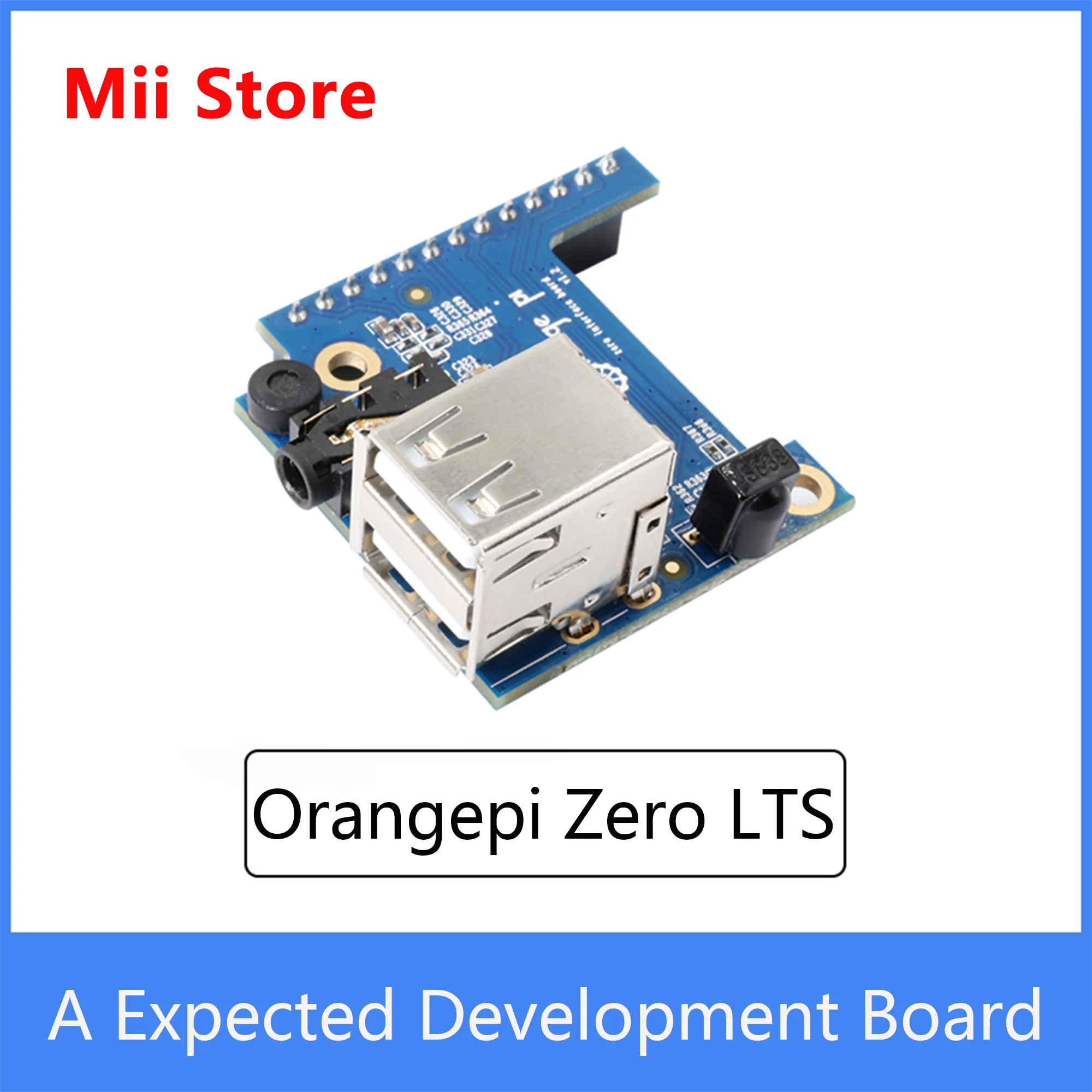 Orange Pi Zero LTS 512MB H3 Mini Placa de código abierto de cuatro núcleos, compatible con puerto Ethernet de 100M y Wifi