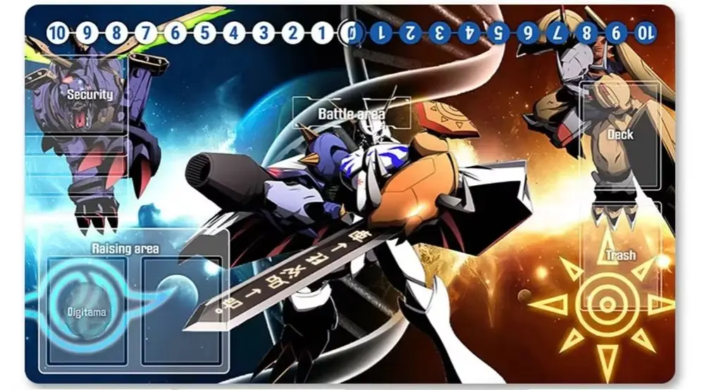 Board Game Digimon Playmat Size 60X35 cm Play Mats Compatible for DTCG -1583870