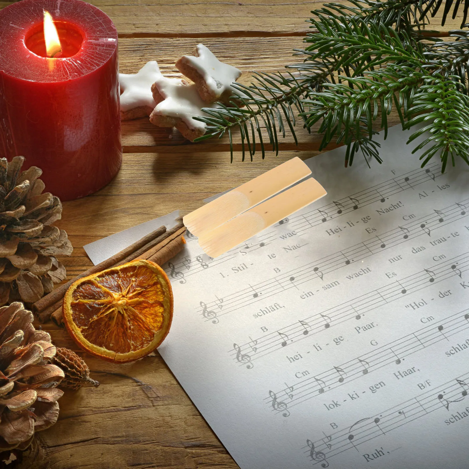 

10 pcs B Flat Natural Wood Reeds Durable Sound Quality Easy Installation Replacement Parts For Beginners Professionals