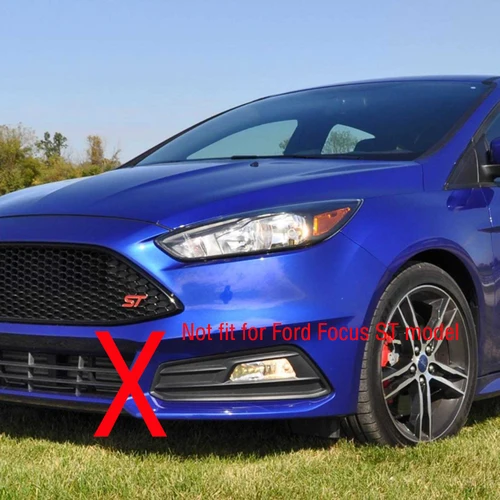 Imagen 2 del producto Luz antiniebla antiniebla para Ford Focus MK3 2015 2016 2017 2018, luz antiniebla del parachoques delantero DRL, cubierta de lámpara de conducción diurna, marco, rejilla de capó