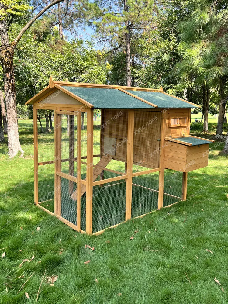 Outdoor Household Fowl Coop Rainproof Rabbit Cage Villa Double Large Peacock Cage Dovecote Pigeon Cage Chicken Coop Rabbit Nest