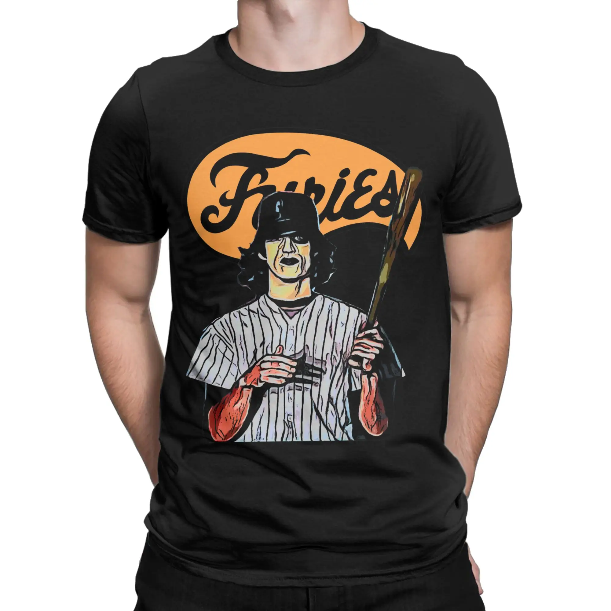 Men T-Shirts The Furies The Warriors Novelty Pure Cotton Tees Short Sleeve  T Shirts O Neck Tops Plus Size