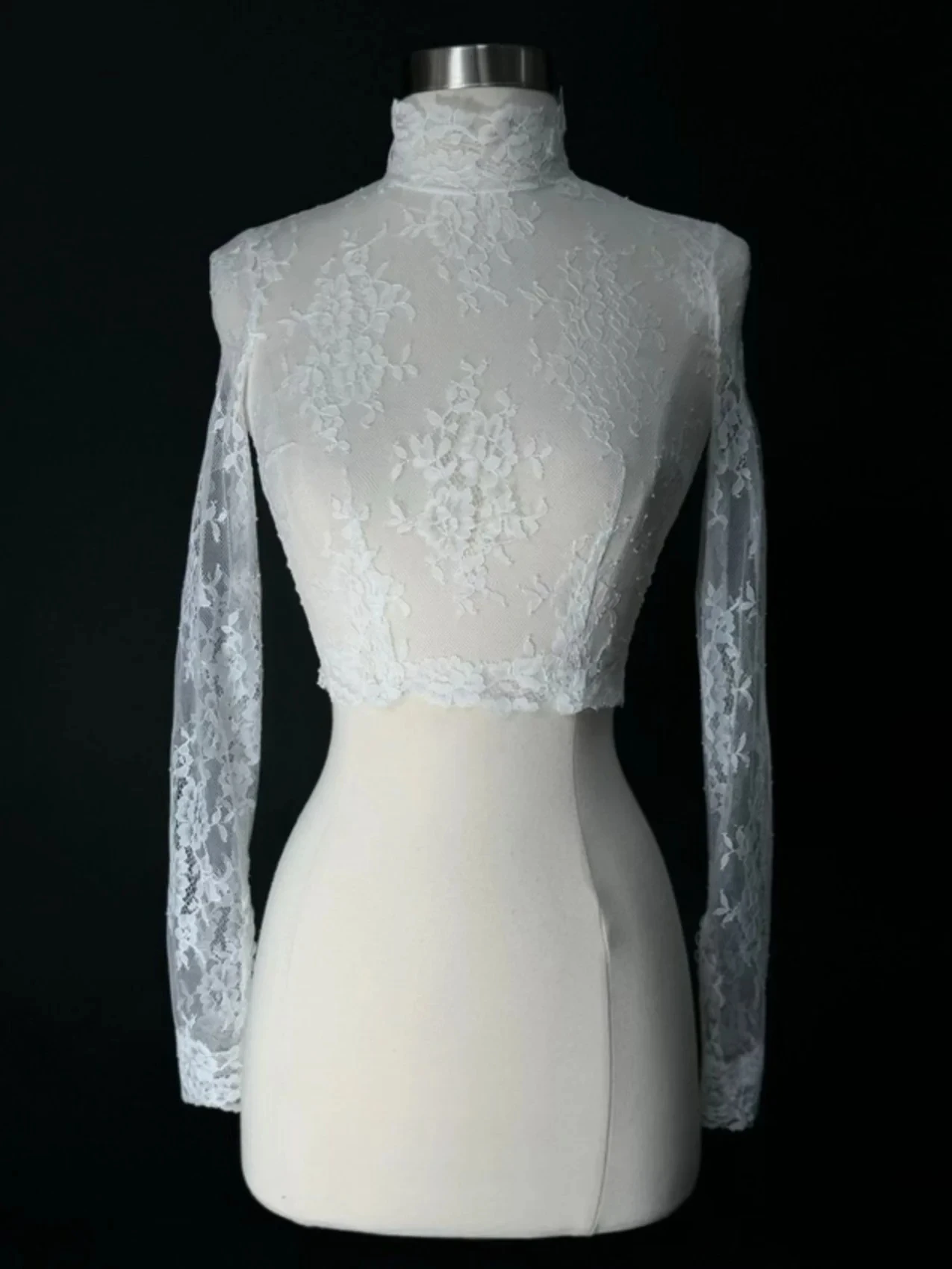 

Кружевные свадебные болеро с длинными рукавами, куртка невесты с высоким вырезом, официальная вечеринка, свадебные плечи, женские накидки, аксессуары