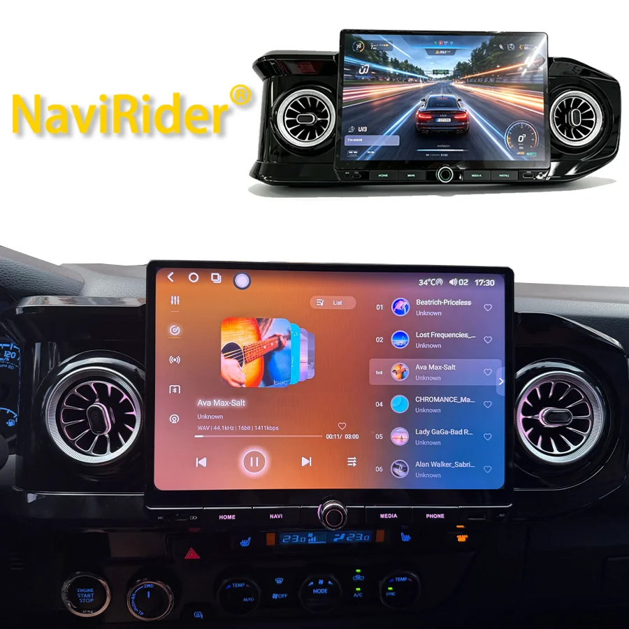 S 12.5inch Android15 Car Radio For Toyota Tacoma 2016‑2023 Carplay GPS Navi Stereo Multimedia Video Player DSP 4G WIFI Head Unit