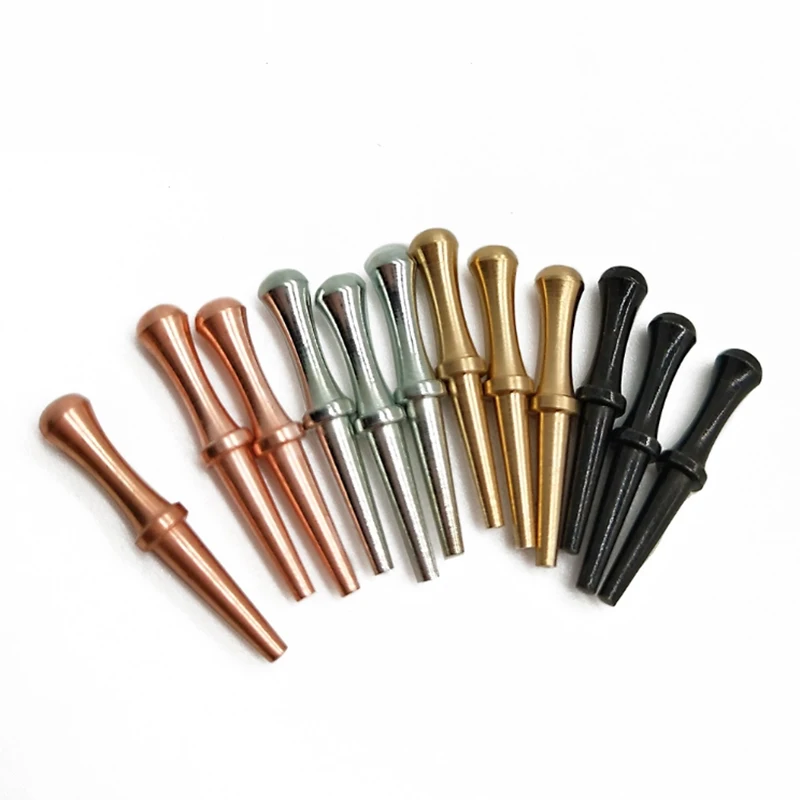 12pcs Black Silver Brass Copper Fit 1/8 Hole 28.6mm Length Solid Metal Cribbage Board Pegs