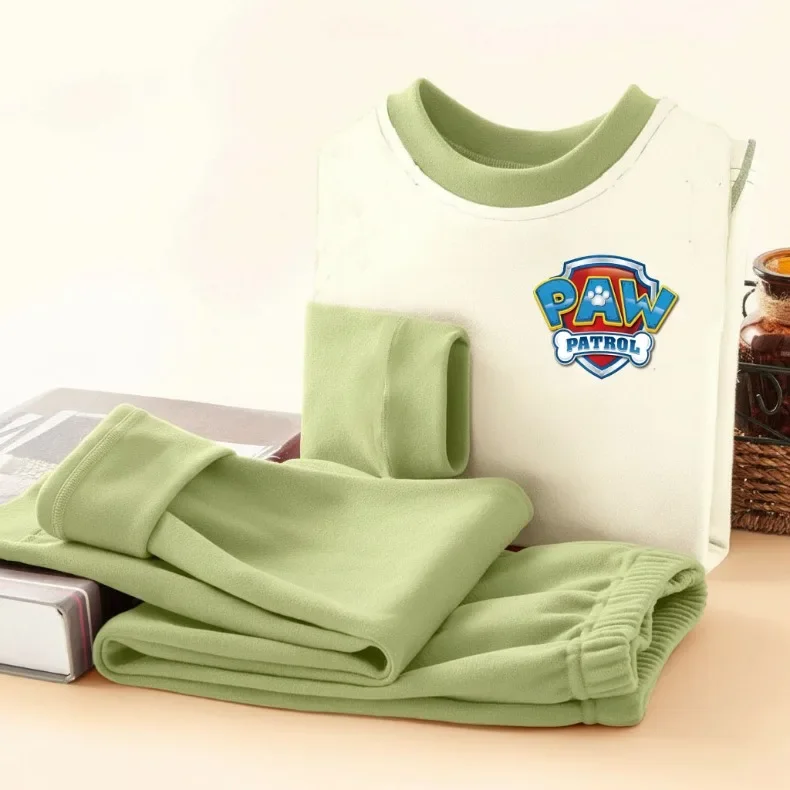 PAW Patrol Cartoon-bedruckte Herbst-Winter-Pyjama-Sets für Jungen, weiche, bequeme Heimkleidungssets für Kinder, Schlafanzüge für Kinder von 0 bis 10 Jahren – Detail 7