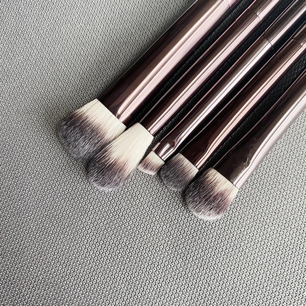 hourglass eye makeup brushes set Luxury Shadow Blending Shaping Contouring Highlighting Brow Concealer Liner Cosmetic Brush Kit