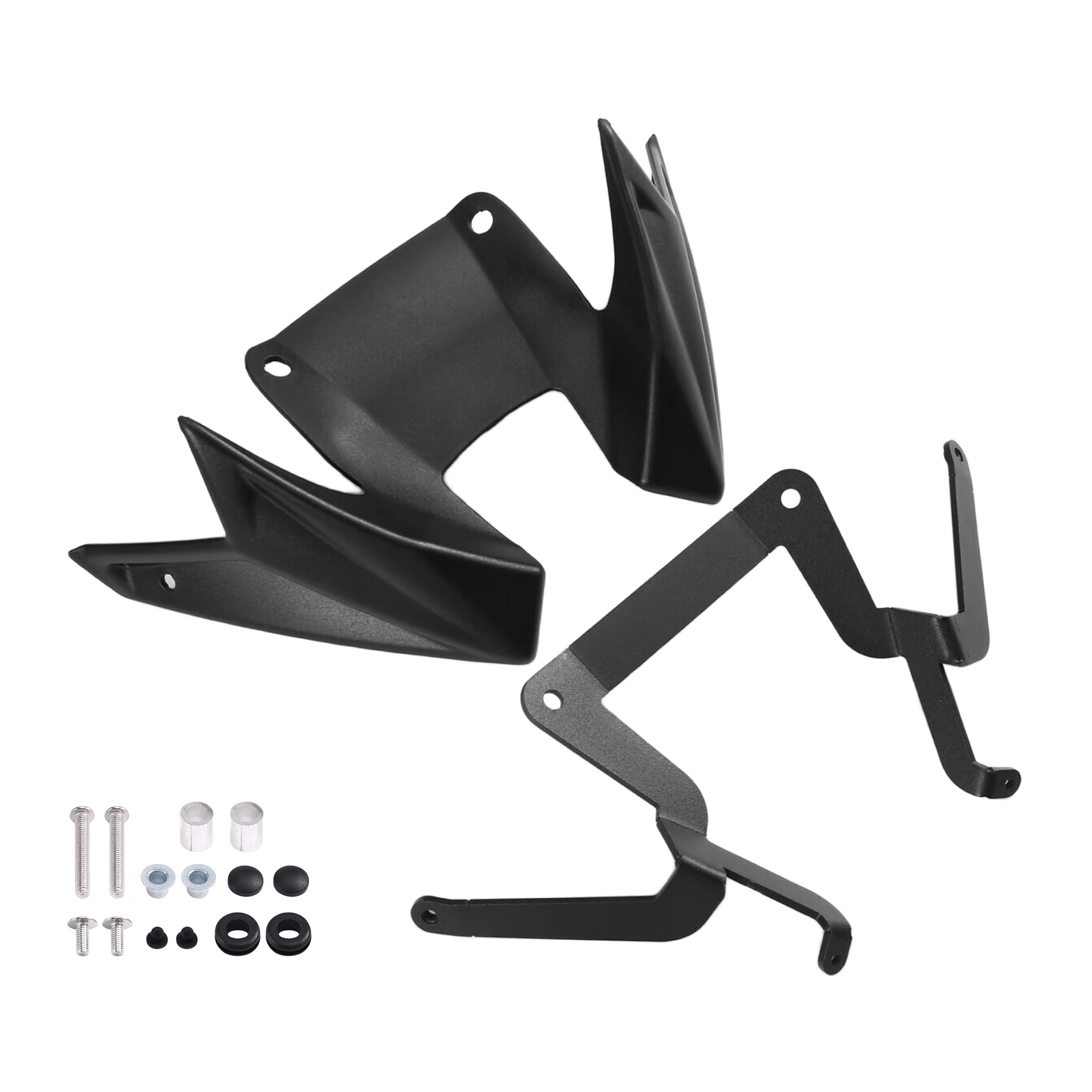 

A95E-Fairing Winglets Aerodynamic Front Wing Spoiler Downforce For Honda CB500 Hornet CB 500 Motorcycle 2024 2025 Black