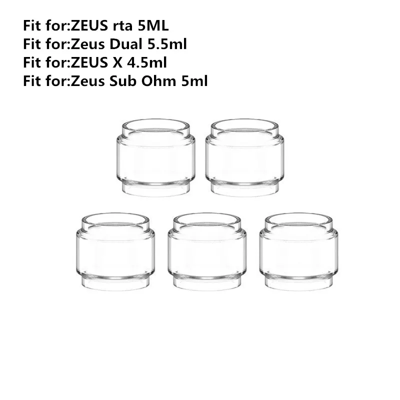 5pcs YUHETEC Bubble Glass Tube For ZEUS RTA 4ML/Zeus Dual RTA 4ml/ZEUS X 3.5ml/Zeus Sub Ohm Tank 3.5ml Machine