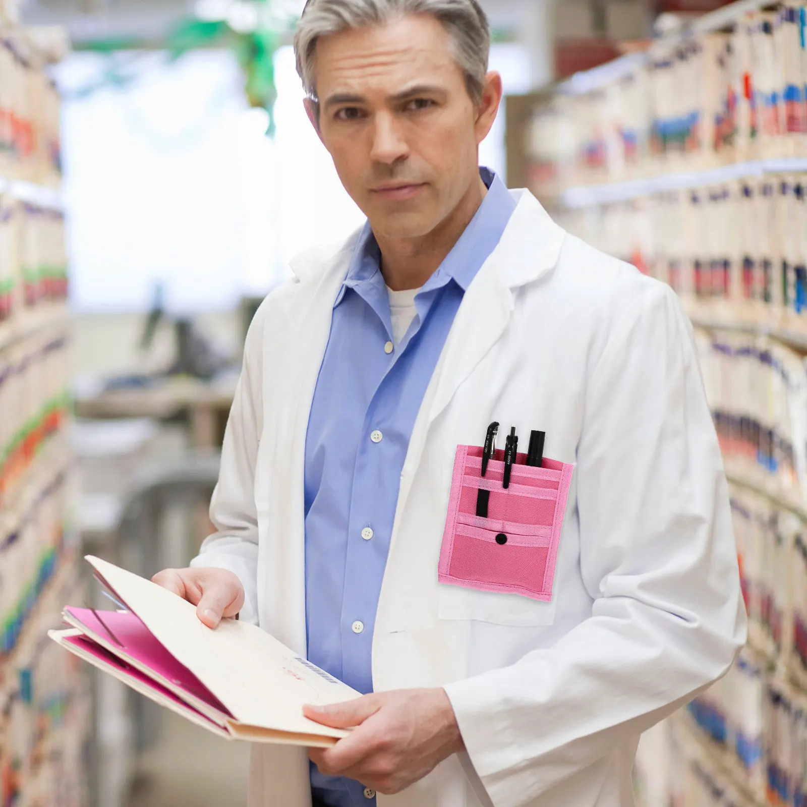 

1Pcs Nurse Doctor Pen Pouch Oxford Cloth Practical Inserted Holder Pencil Storage Organizer Pen Pouch