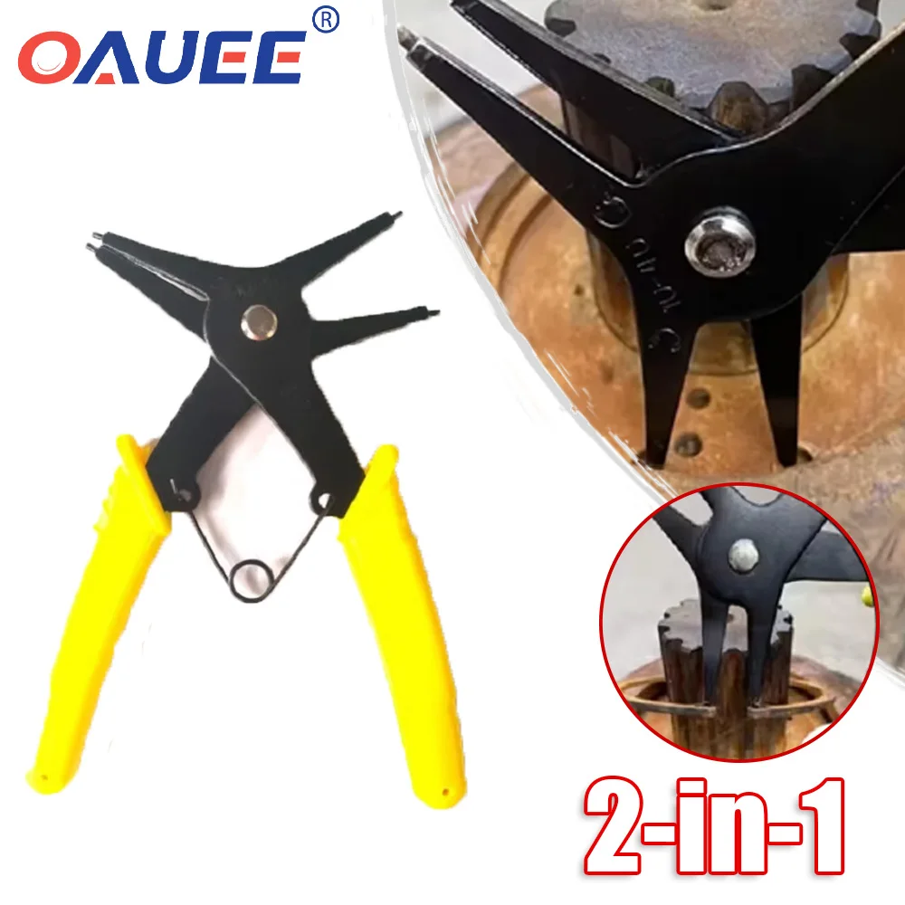 

2 In 1 Dual-purpose Circlip Pliers Internal And External Circlip Pliers Disassembly Circlip Pliers Dual-purpose Maintenance Tool