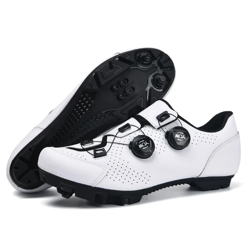 Imagen 2 del producto Zapatillas de ciclismo para hombre, zapatos deportivos para bicicleta de montaña, calzado plano para carreras de velocidad, todoterreno, Pedal SPD