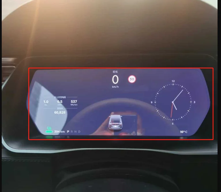 Imagem -02 - Polegada 1920*720 Módulo Lcd Tela de Exibição para Tesla Modelo x Modelo s Instrumento Cluster Velocímetro La123wf1 Wf4 Sl01 12.3