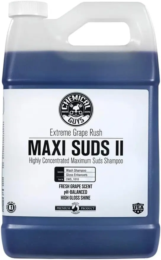 

Пенное моющее средство для автомобилей Maxi-Suds II, 1 галлон, аромат винограда, подходит для пенной пушки, пистолетов или ведер, для автомобилей, грузовиков и других транспортных средств.