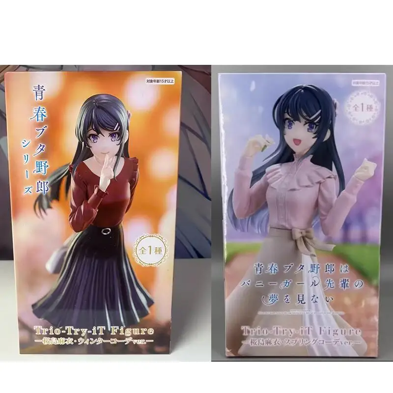 

Подлинная фигурка Furyu The Youth Pig Don't Bite The Bunny Girl Trio-Try-It Sakurajima Mai в наличии, оригинальная модель аниме-фигурки