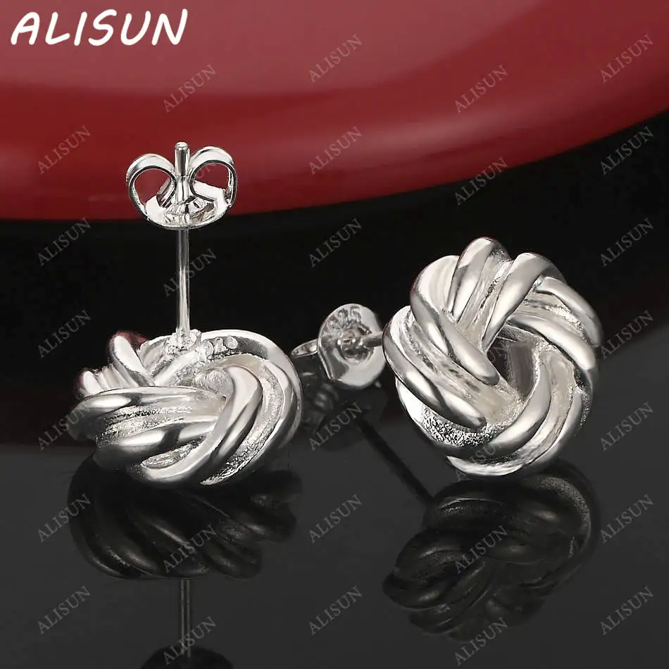 

ALISUN 925 Sterling Silver Surround Earrings Stud Earrings For Women Anniversary Gift Popular Wild Fashion Romantic Jewelry