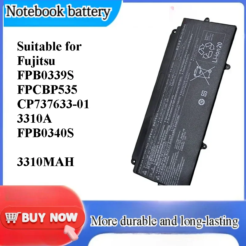 for Fujitsu FPB0339S FPCBP535 CP737633-01 3310A FPB0340S Battery Replacement Battery