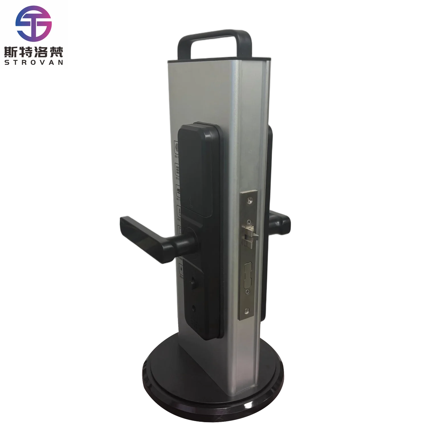 

Биометрический умный наружный замок с паролем и отпечатком пальца без ключа для черной алюминиевой и деревянной двери с черным электрическим дверным замком