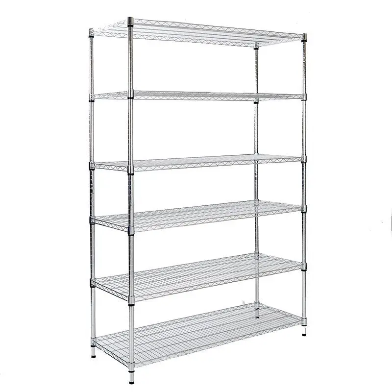 Stainless steel color rack, kitchen storage balcony shelf multi-layer