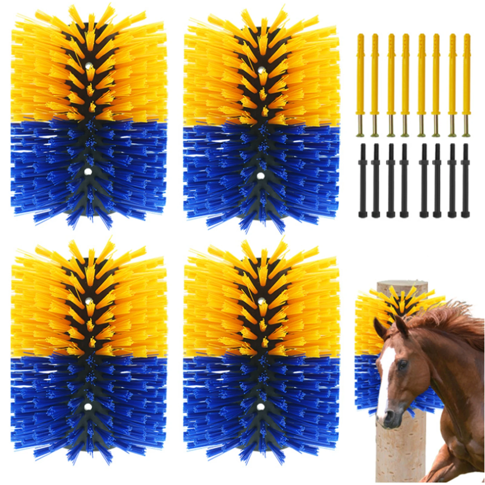 

Roller Cleaning Brush Cow Body Brush Cow Scratching Rotating Stick Cow Massage Scratching Tool Farm Horse Cow Sheep Itch Tool