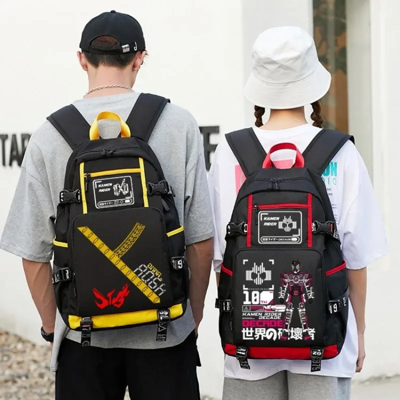 47Cm Kamen Rider Series Decades Printed School Bag 01 Shiwang Backpack Emperor Ride Backpack