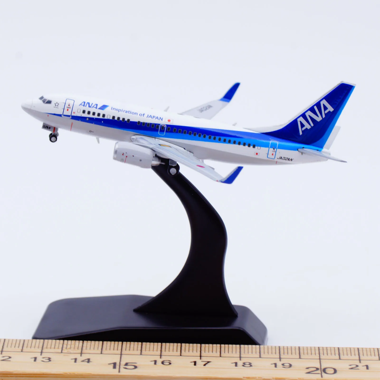 SA4012 Alloy Collectible Plane Gift JC Wings 1:400 All Nippon Airways Boeing 737-700 Diecast Aircraft Model JA02AN & AviationTag