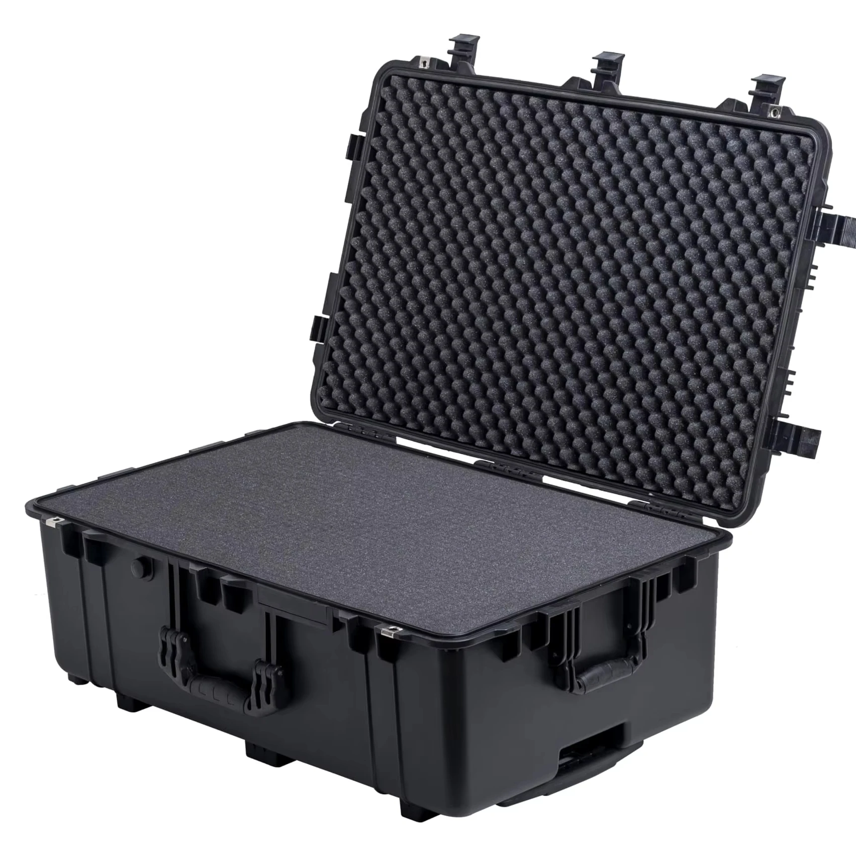 

MQ1650 Large Hard Case Storage Tool Box Supper Capacity PE Material Waterproof Trolley Gun Box with Foam OEM Customizable