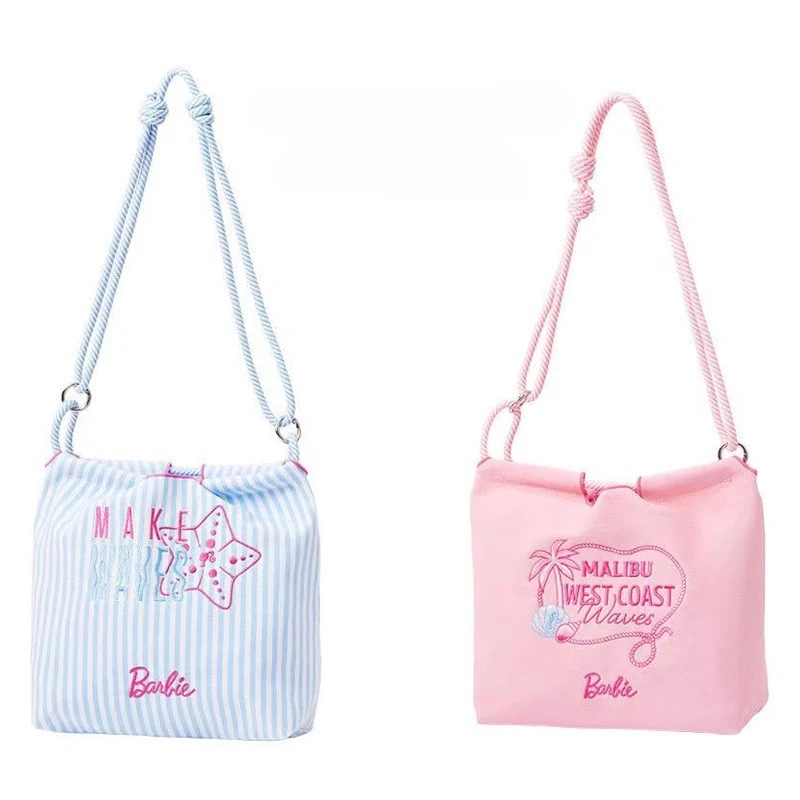 

Холщовая сумка через плечо с океаном Барби, женская модная милая летняя пляжная сумка на плечо, легкая