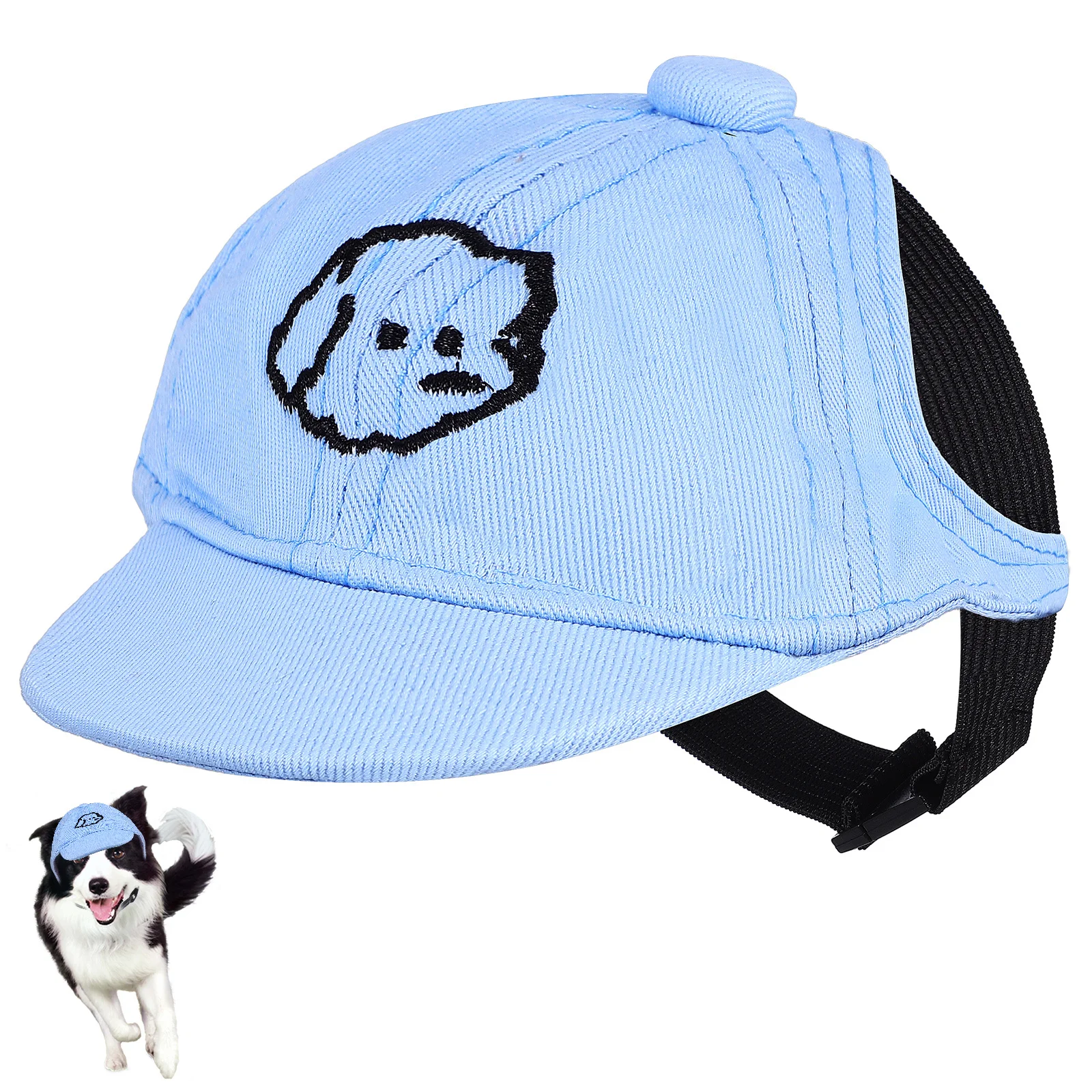 

Dog Sun Hat Lightweight Breathable Pet Baseball Cap for Small Dogs Outdoor Walking Hiking Cooling Sunbonnet Hat for Pets