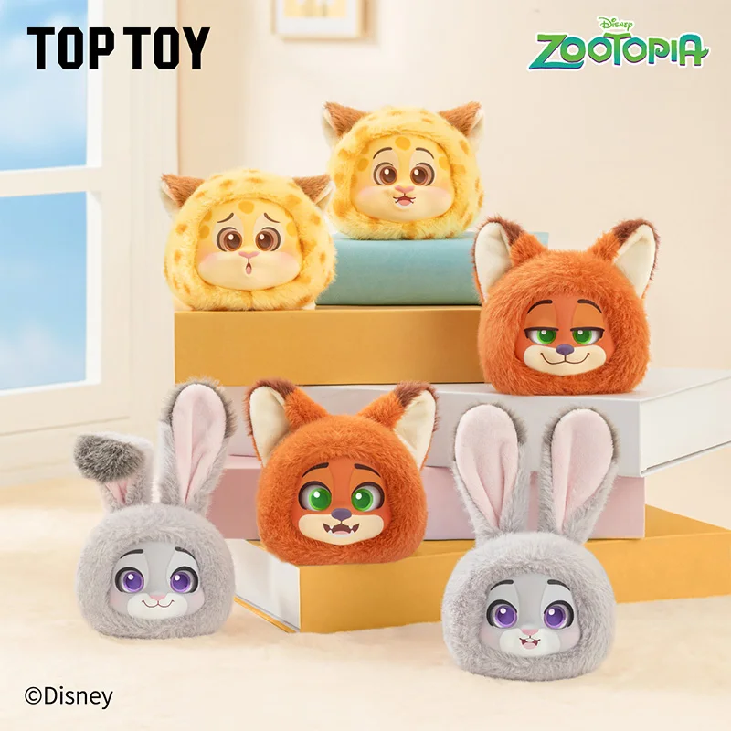 

TOPTOY Official New Disney Zootopia 2 Emoji Series Plush Phone Back Grip Blind Box Guess Bag Toys Doll Anime Figure Ornaments