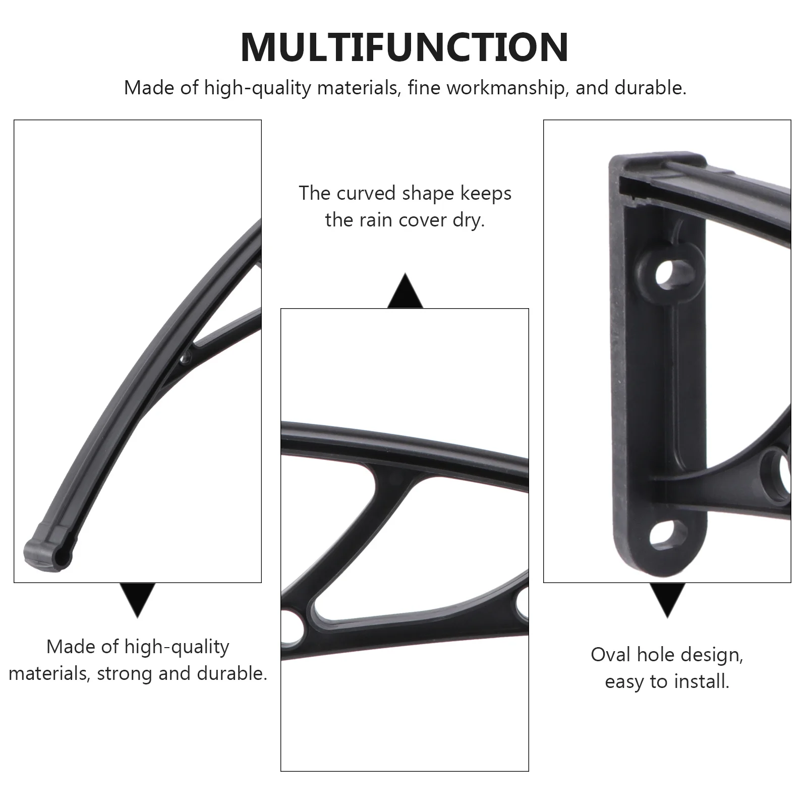 

Outdoor Awning Holder Curved Support Bracket 3Mm Slot Width For Rain Covers Sunshades Balcony Canopy Awning Brackets Patio