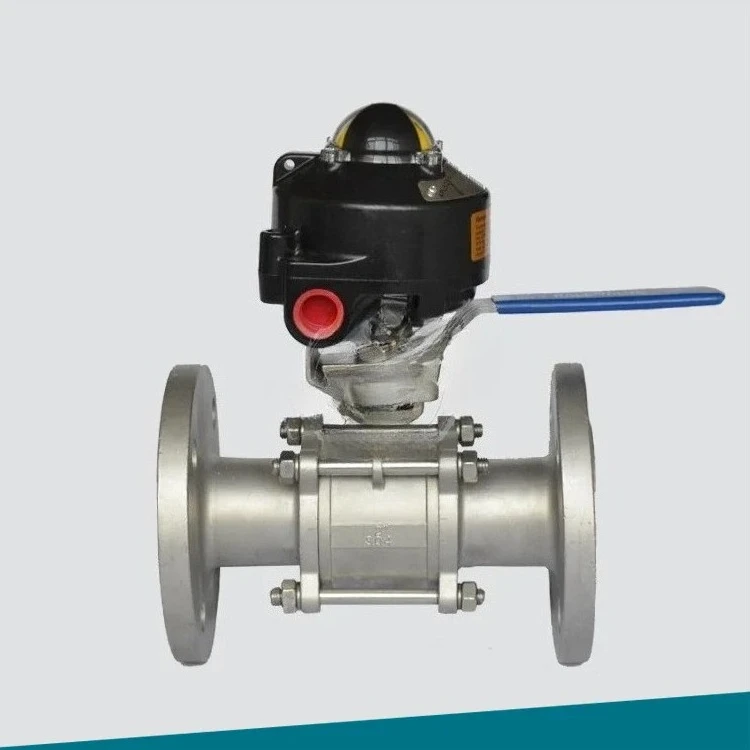 Signal flanged ball valve German Standard Chemical Department flanged three-piece high platform ball valve with manual XQ41F-16P