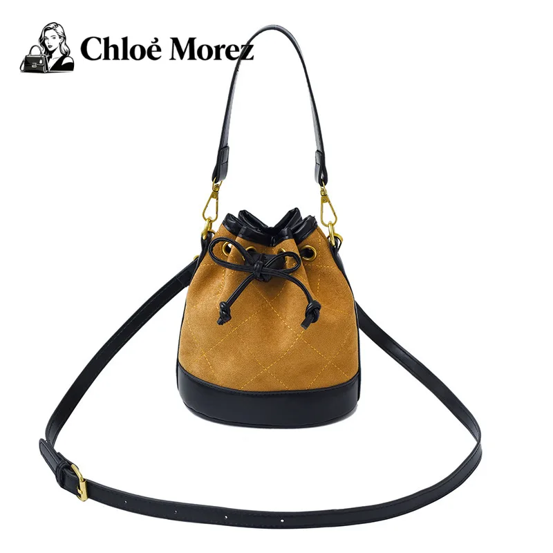 

Fashionable Retro Handbag for Women, Versatile Crossbody, Drawstring, Bucket Bag