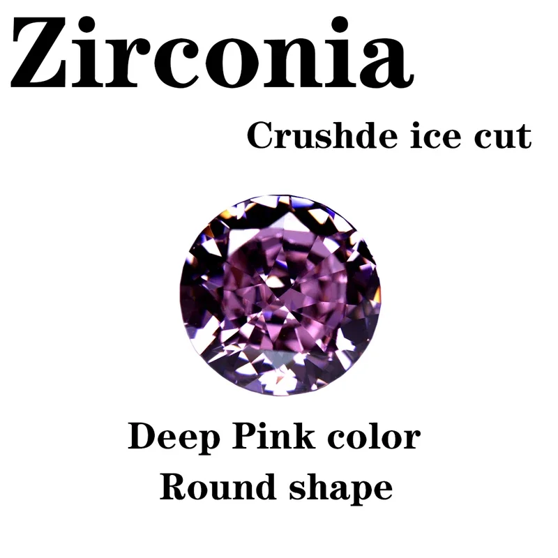 Synthetischer Edelstein, Top Crushed Ice Cut, Kubischer Zirkonia, Runde Form, Aquamarin-Farbe, 4K-Schliff, 5A+ Qualität, für DIY-Schmuckherstellung – Detail 12
