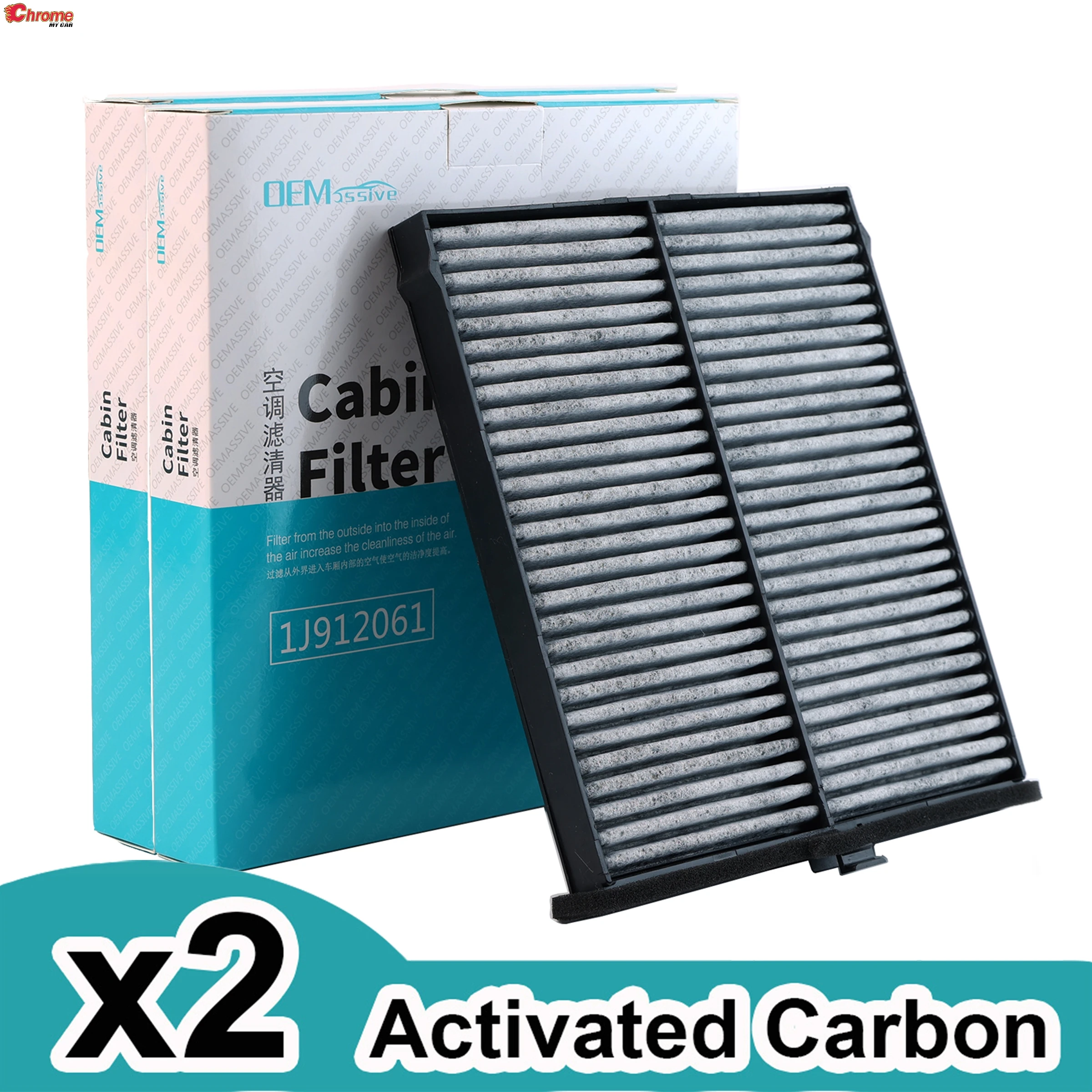 2PCS Car Pollen Cabin Air Filter KD45-61-J6X For Mazda 3 BM BN 6 GJ GL CX-5 CX5 KE KF M3 M6 2013-2018 2019 2020 2021 2022 2023